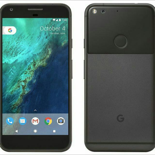 google pixel telefon i krom og sort