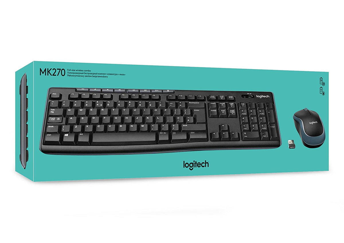 LOGITECH MK270 TRÅDLØS TASTATUR/MUS